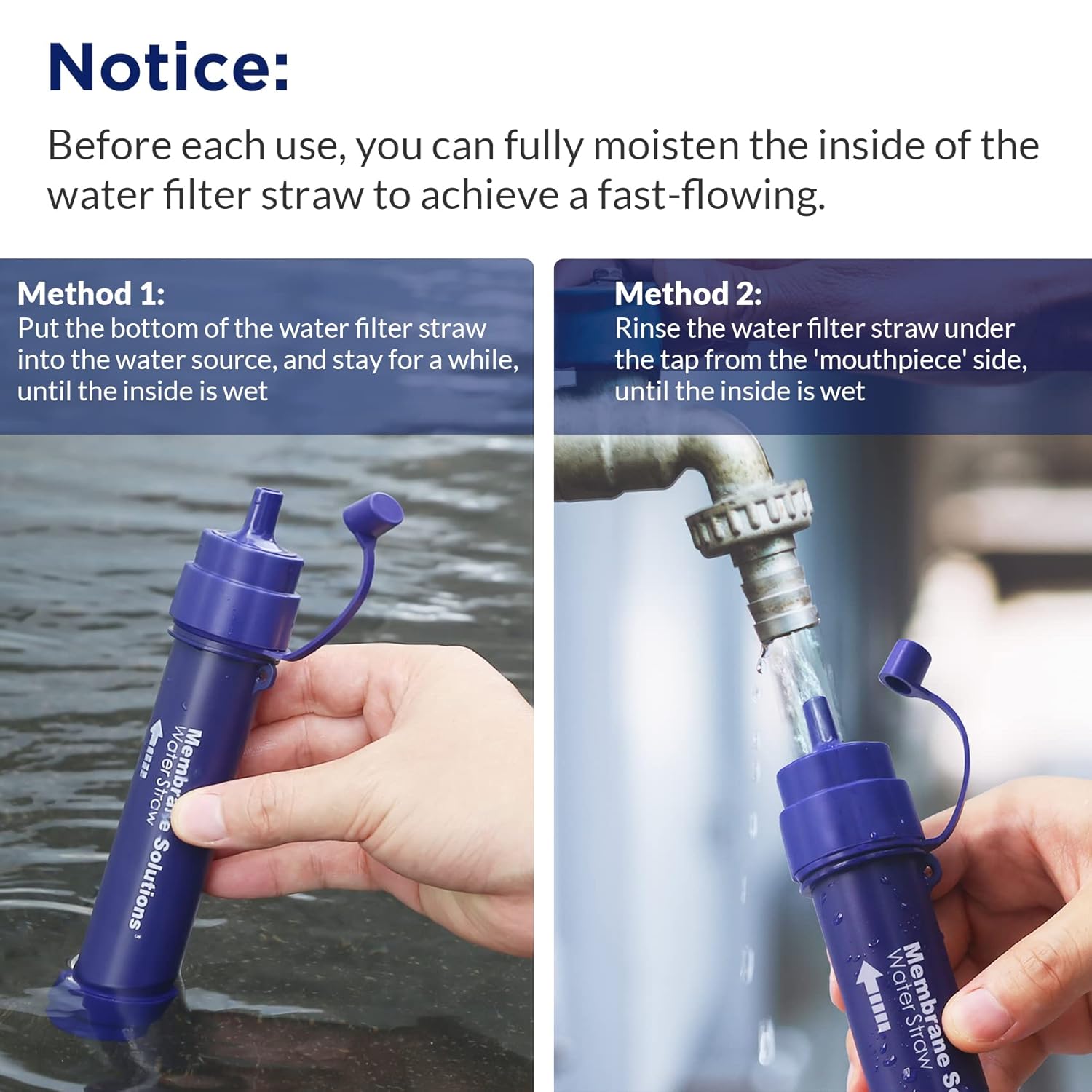 Membrane Solutions 6L Schwerkraft Wasserfilter – Tragbarer Camping & Outdoor Wasserfilter