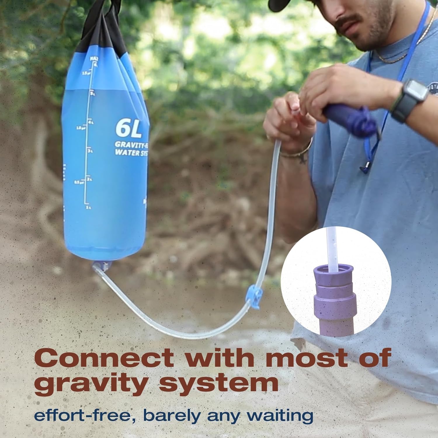 Membrane Solutions WS02 – Abnehmbarer Trinkhalm-Wasserfilter für Wandern, Camping, Reisen & Notfälle
